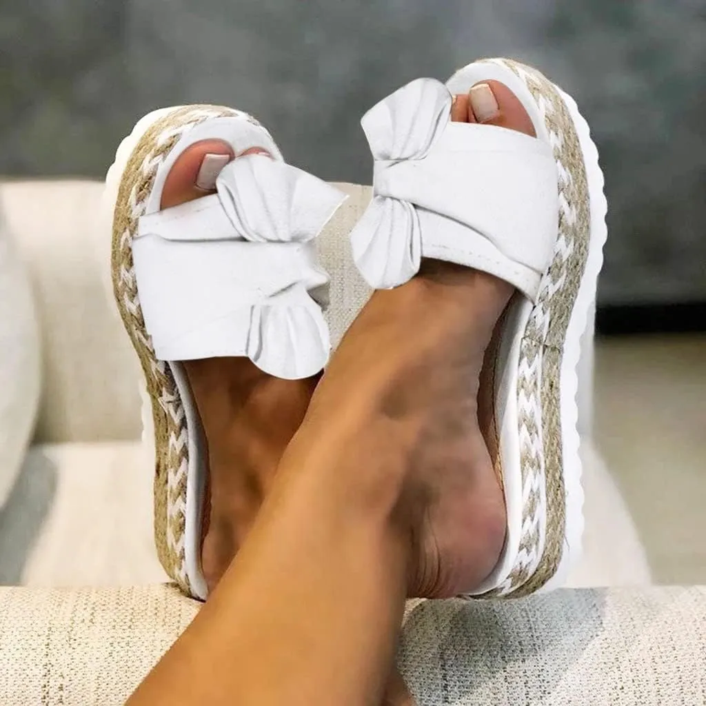Arch Support Thick Bottom Sandals for Women Womens Casual Slip on Summer Wedge Sandal Beach Sandals for Women
