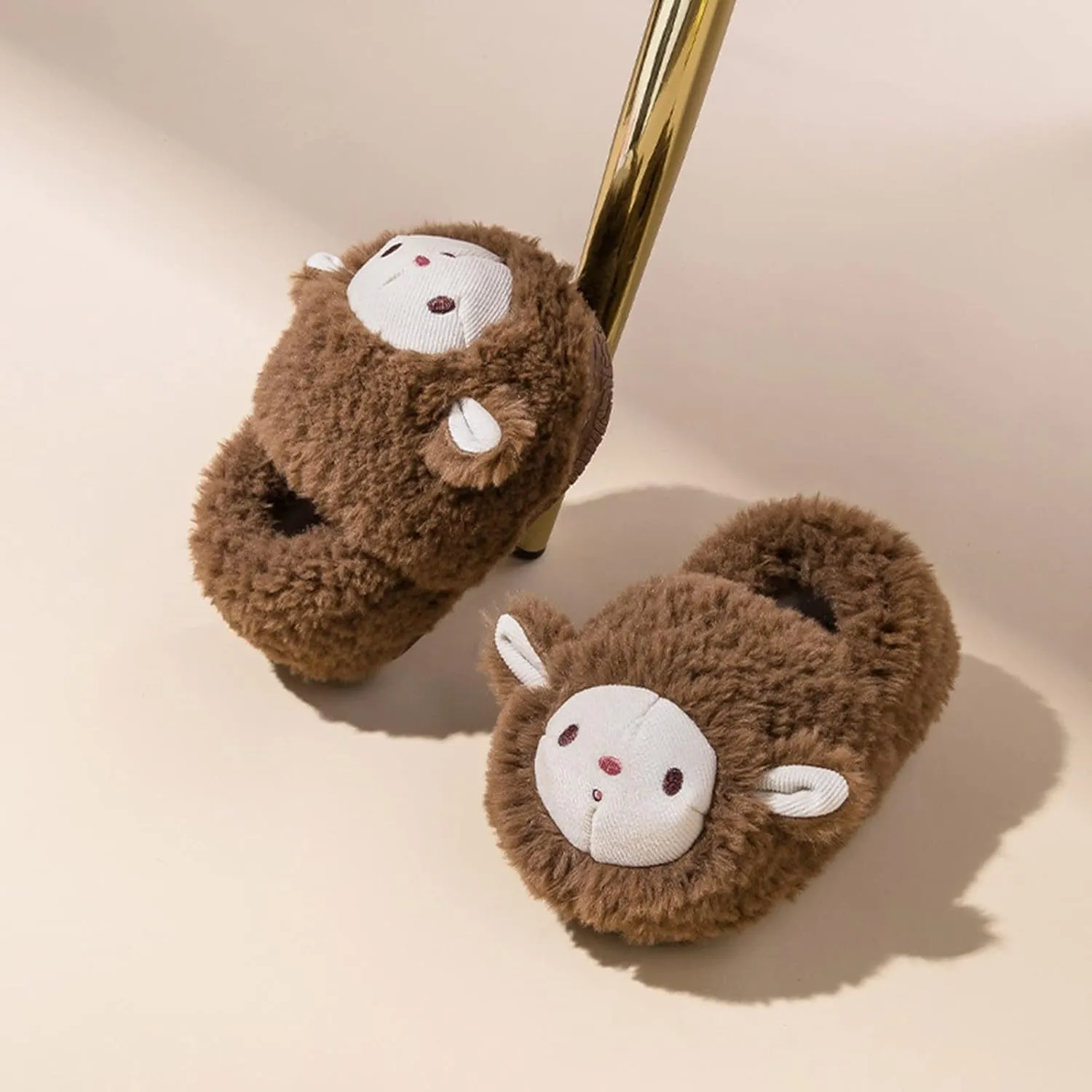 Boys Girls Home Slippers Fashion Autumn Winter Boys And Girls Flat Soft Comfortable And Warm Cute Cartoon