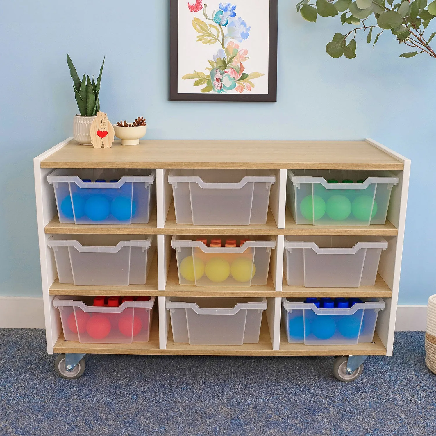 elevated™ Nine Tray Mobile Cabinet - WB1929