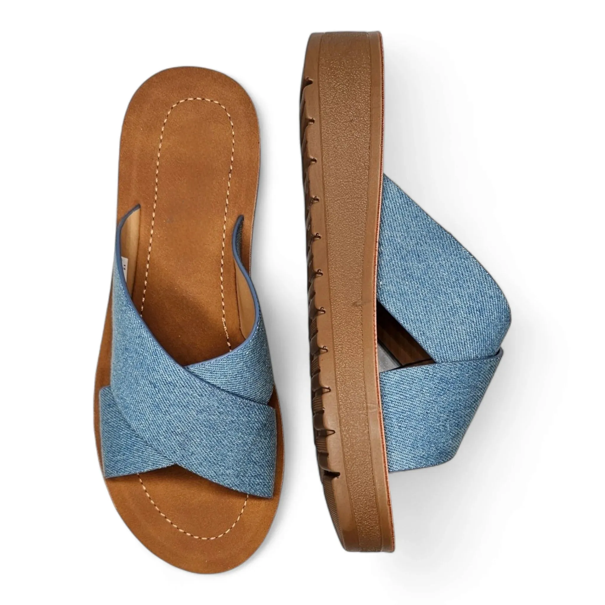 Forest Platform Criss Cross Sandals