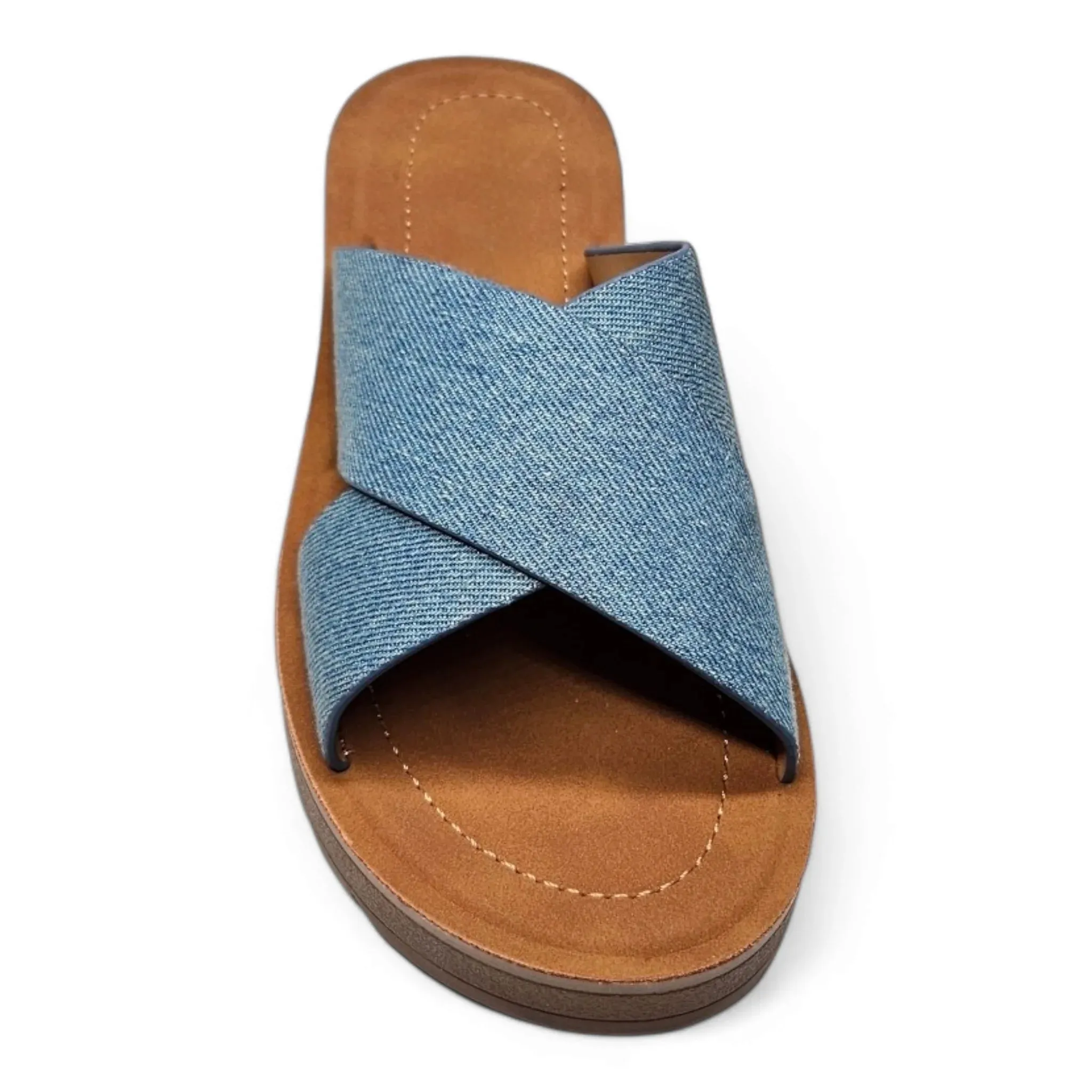 Forest Platform Criss Cross Sandals