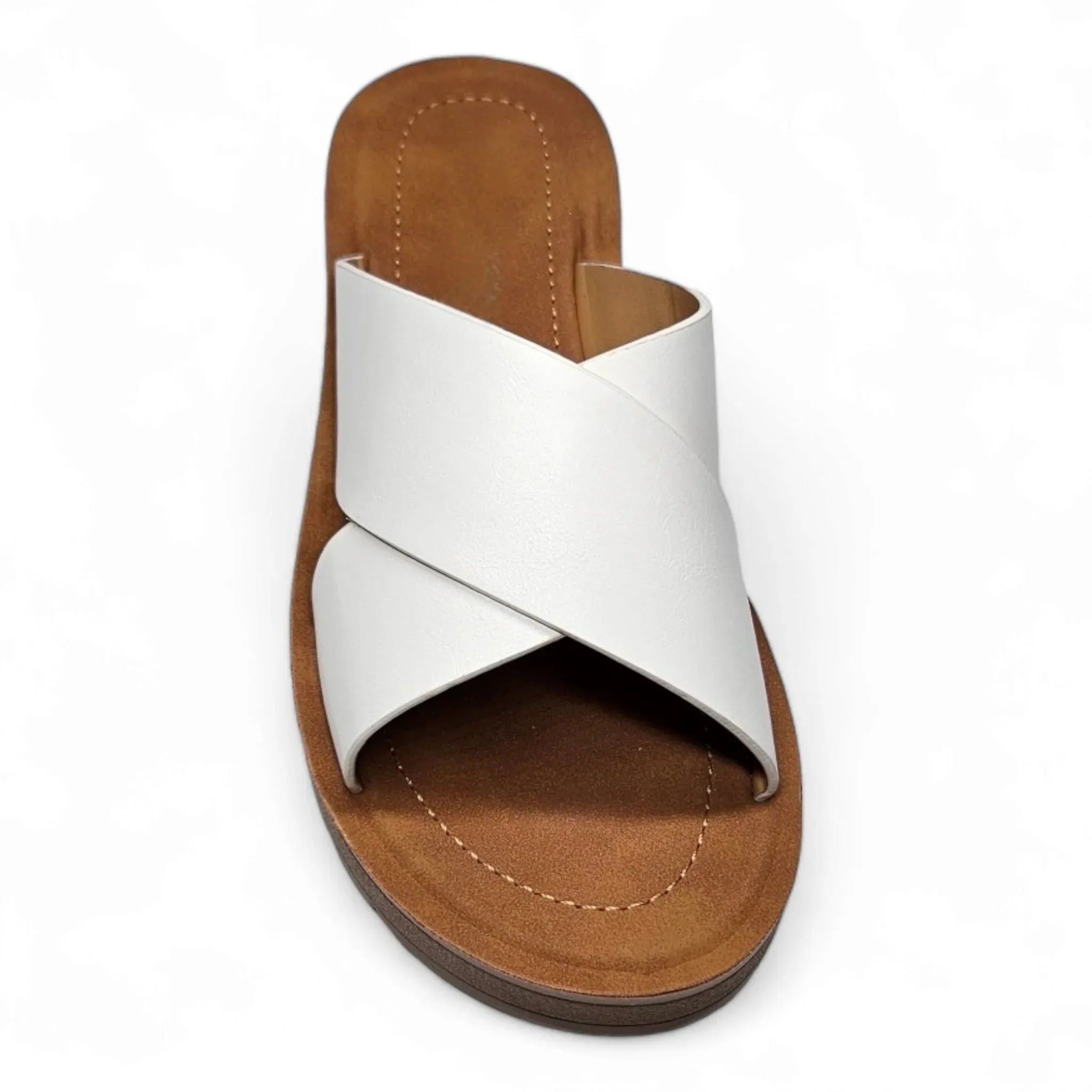 Forest Platform Criss Cross Sandals