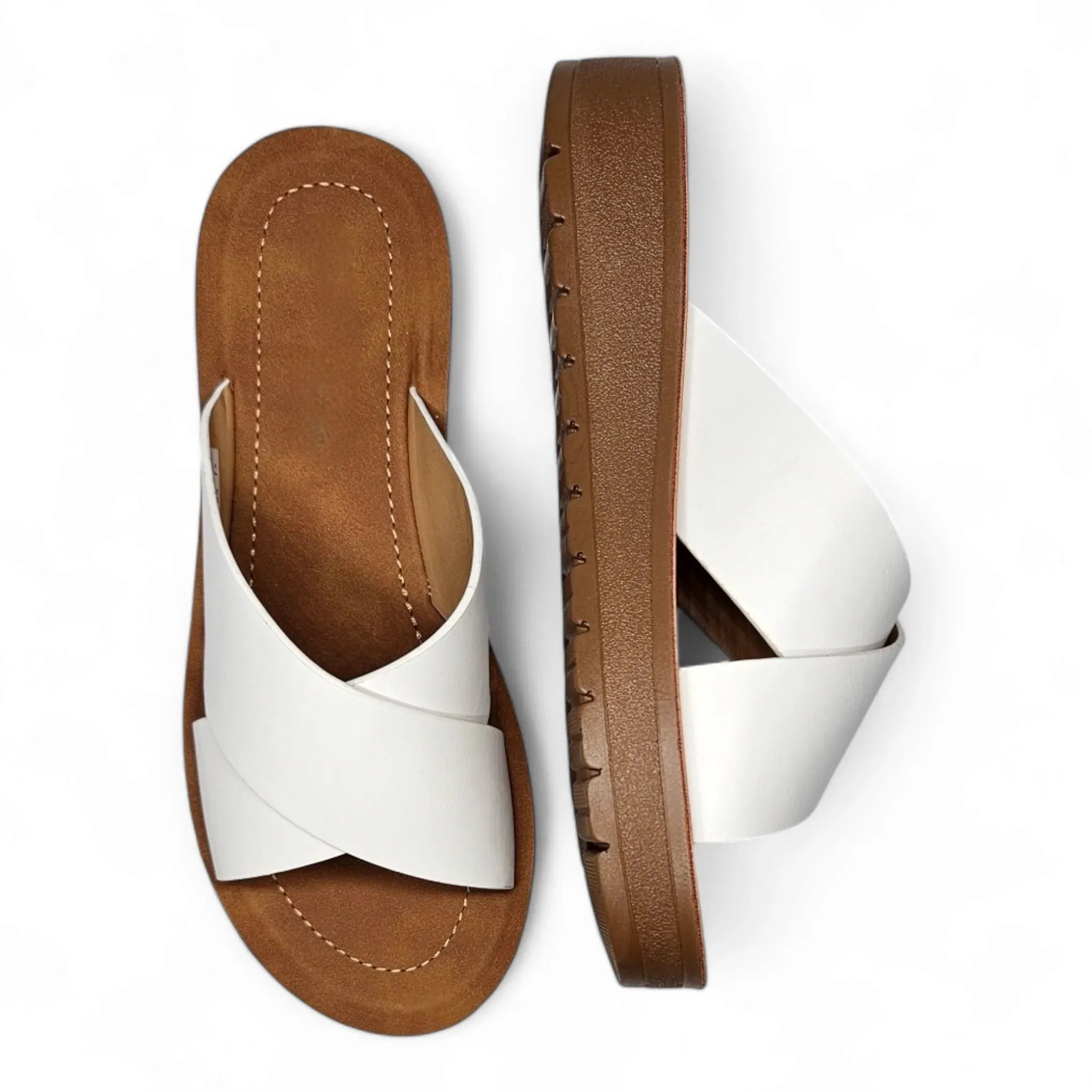 Forest Platform Criss Cross Sandals