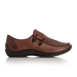 Rieker L1751-25 Celia Slip On Loafer (Women) - Brown
