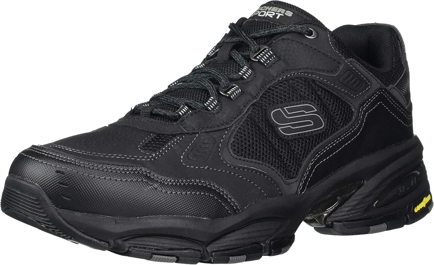 Skechers Men's Oak Canyon Redwick Trainers, Black, 12 Wide