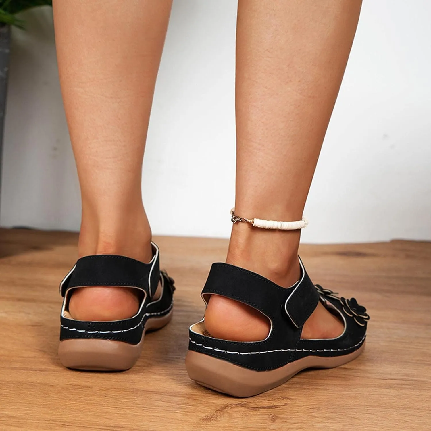 Wedge Sandals for Women Dressy Orthopedic Slip On Slide Slippers Arch Support Platform Walking Sandals