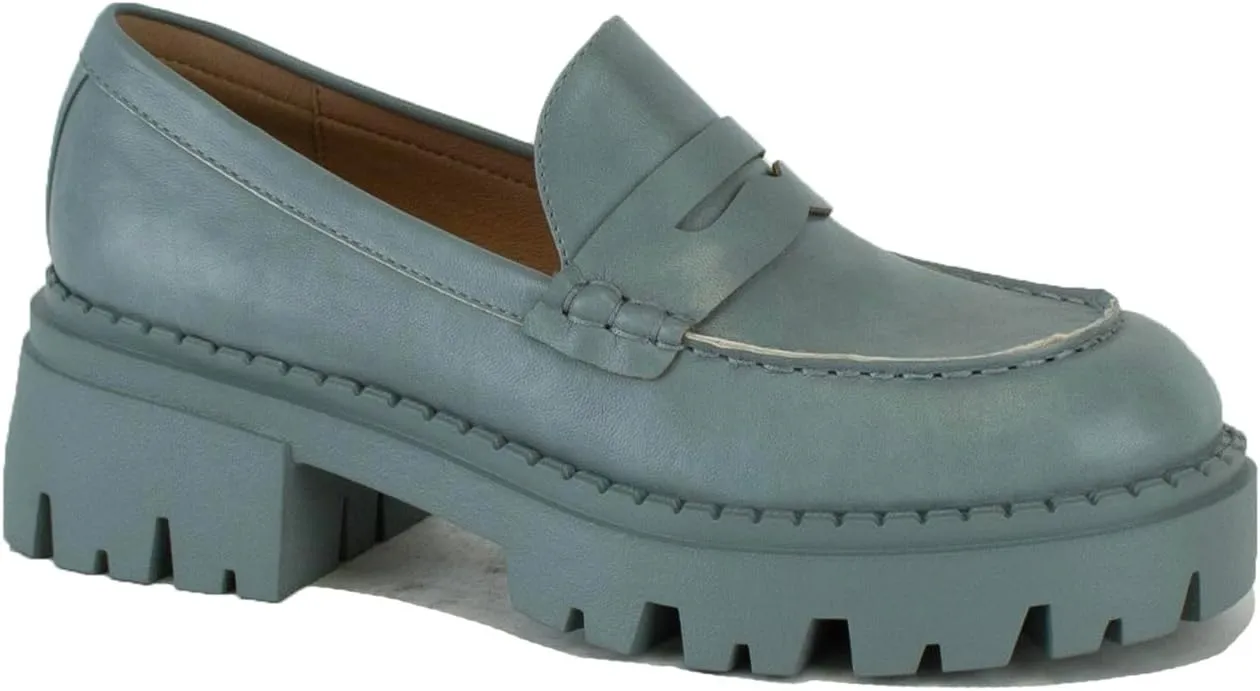 Women's Loafers Chunky Penny Loafer Lug Sole Platform Loafer Slip On Casual Loafers for Women Dressy Work Business