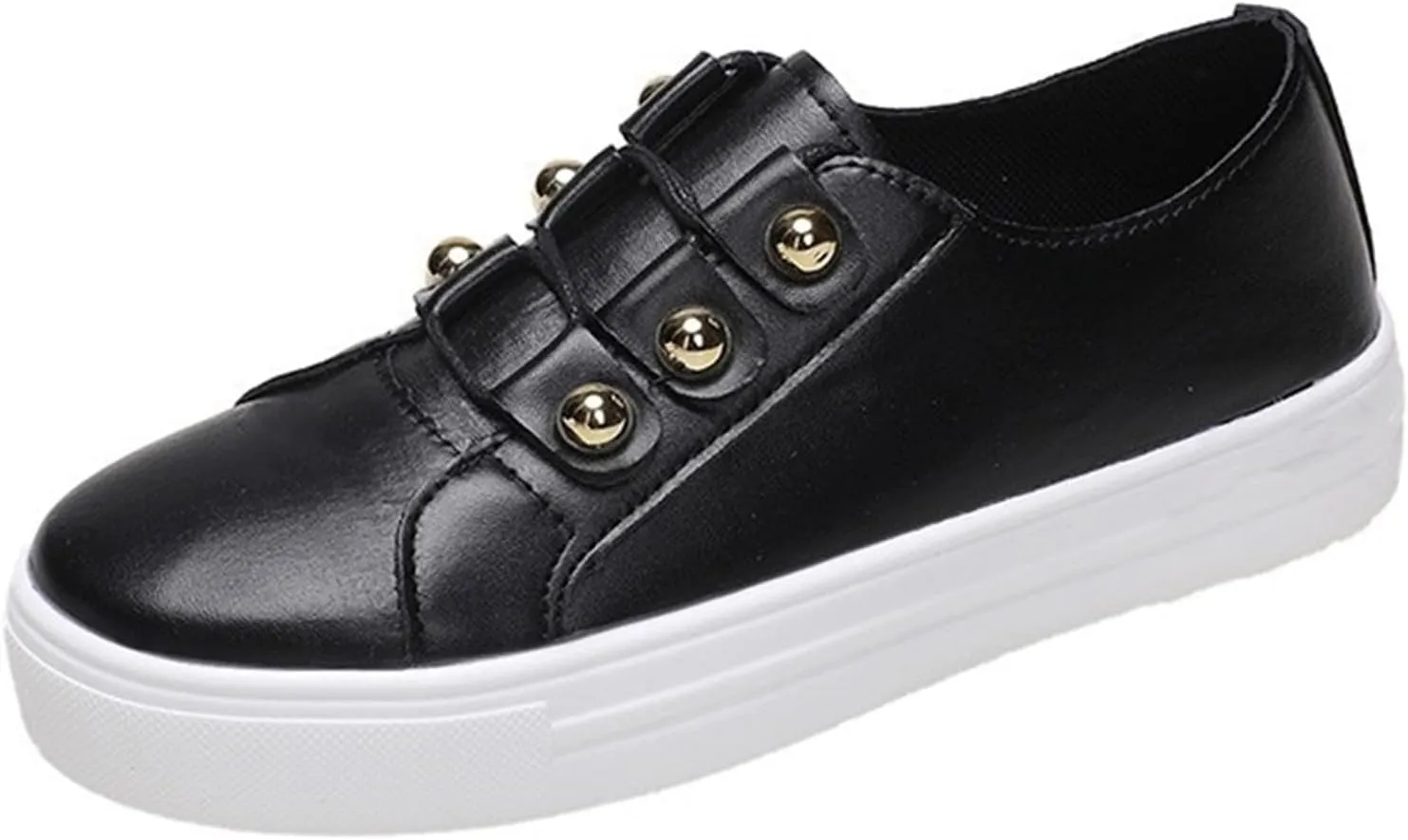 Womens Loafers Comfortable Dressy Flat Sandals Shoes Slip-On Sneaker Slippers Round-Headed Women's Shoes