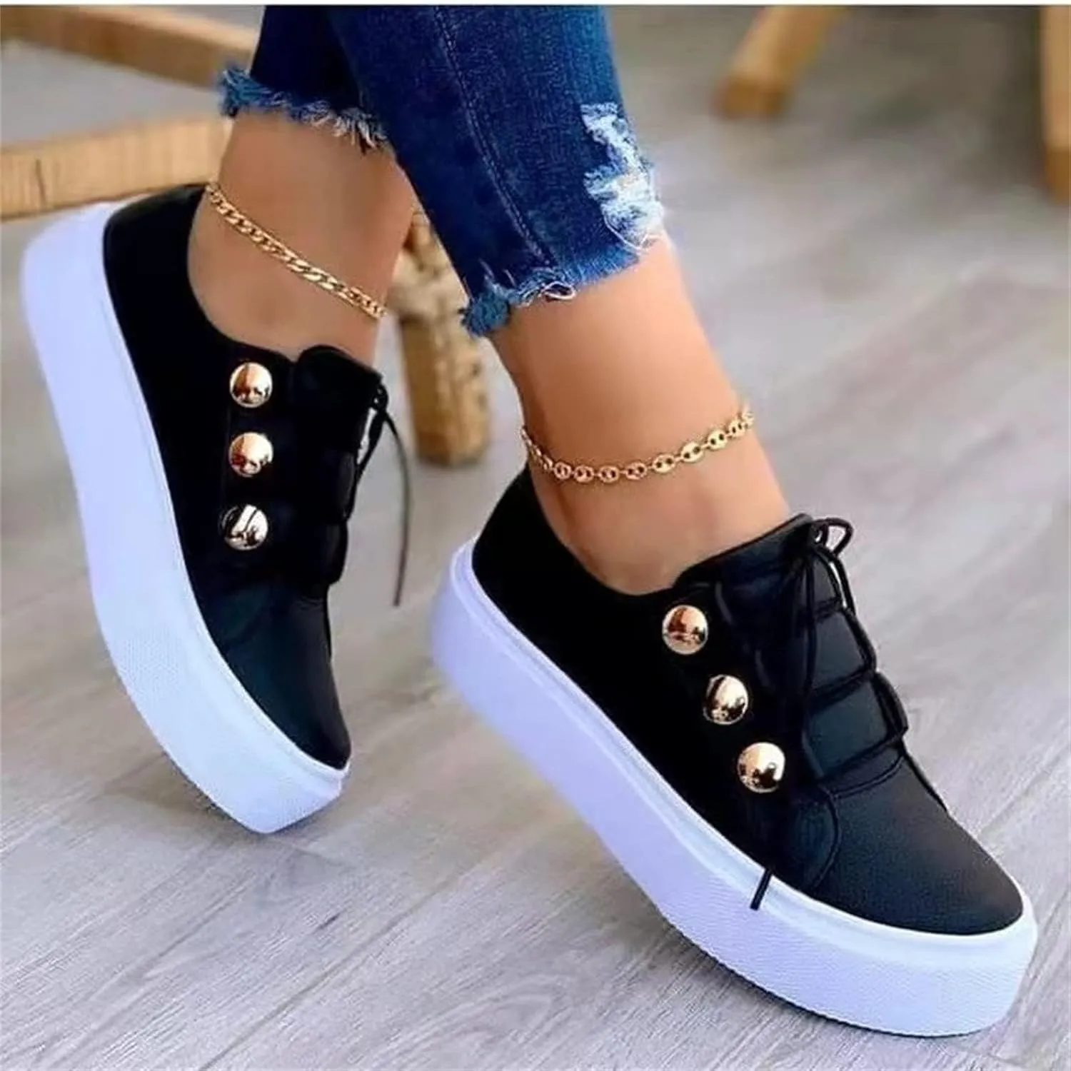 Womens Loafers Comfortable Dressy Flat Sandals Shoes Slip-On Sneaker Slippers Round-Headed Women's Shoes