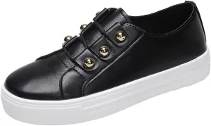 Womens Loafers Comfortable Dressy Flat Sandals Shoes Slip-On Sneaker Slippers Round-Headed Women's Shoes