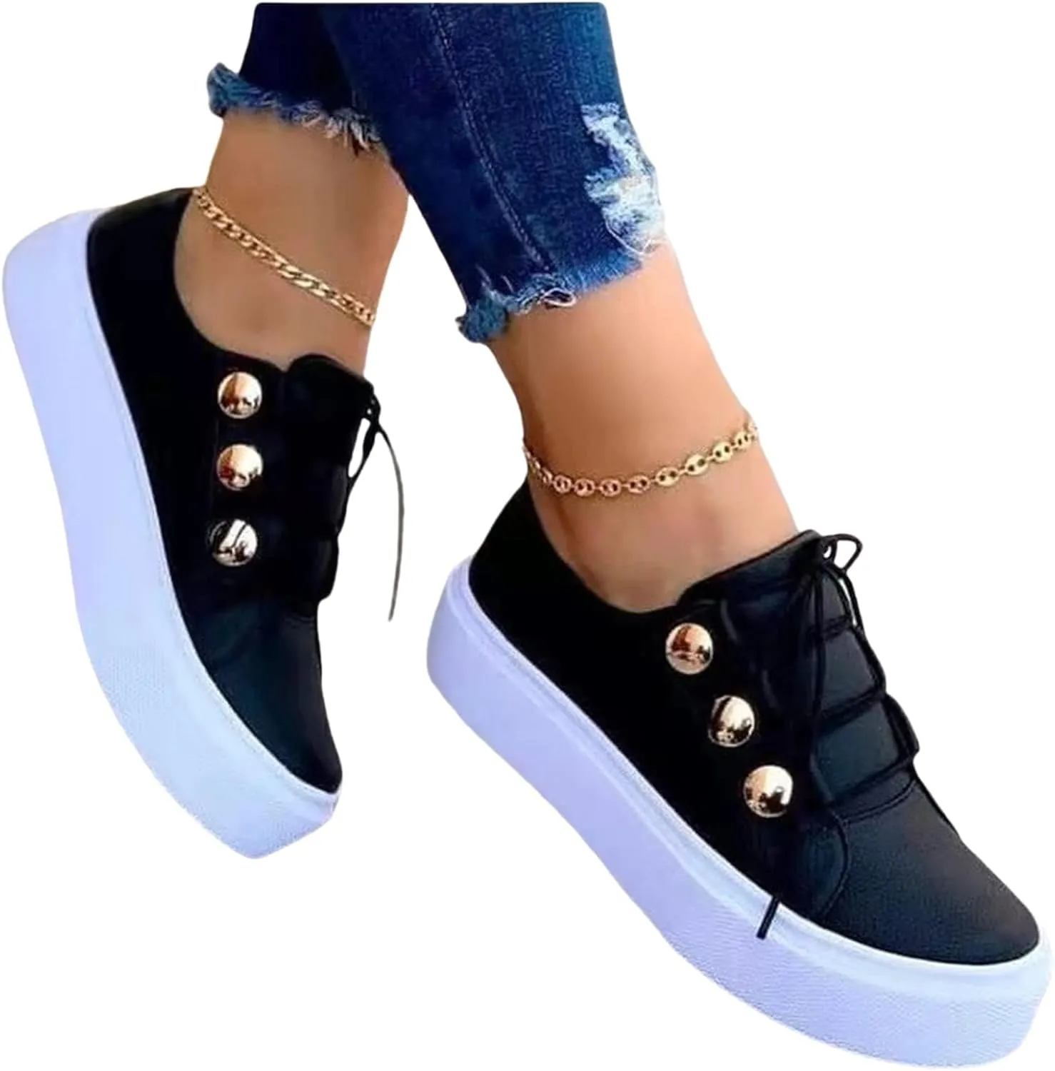 Womens Loafers Comfortable Dressy Flat Sandals Shoes Slip-On Sneaker Slippers Round-Headed Women's Shoes
